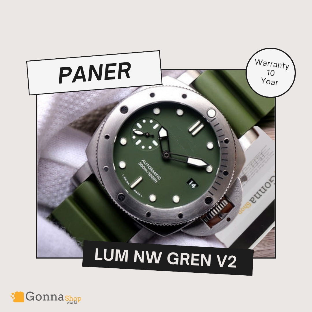Luxury Watch Paner Lum New Green