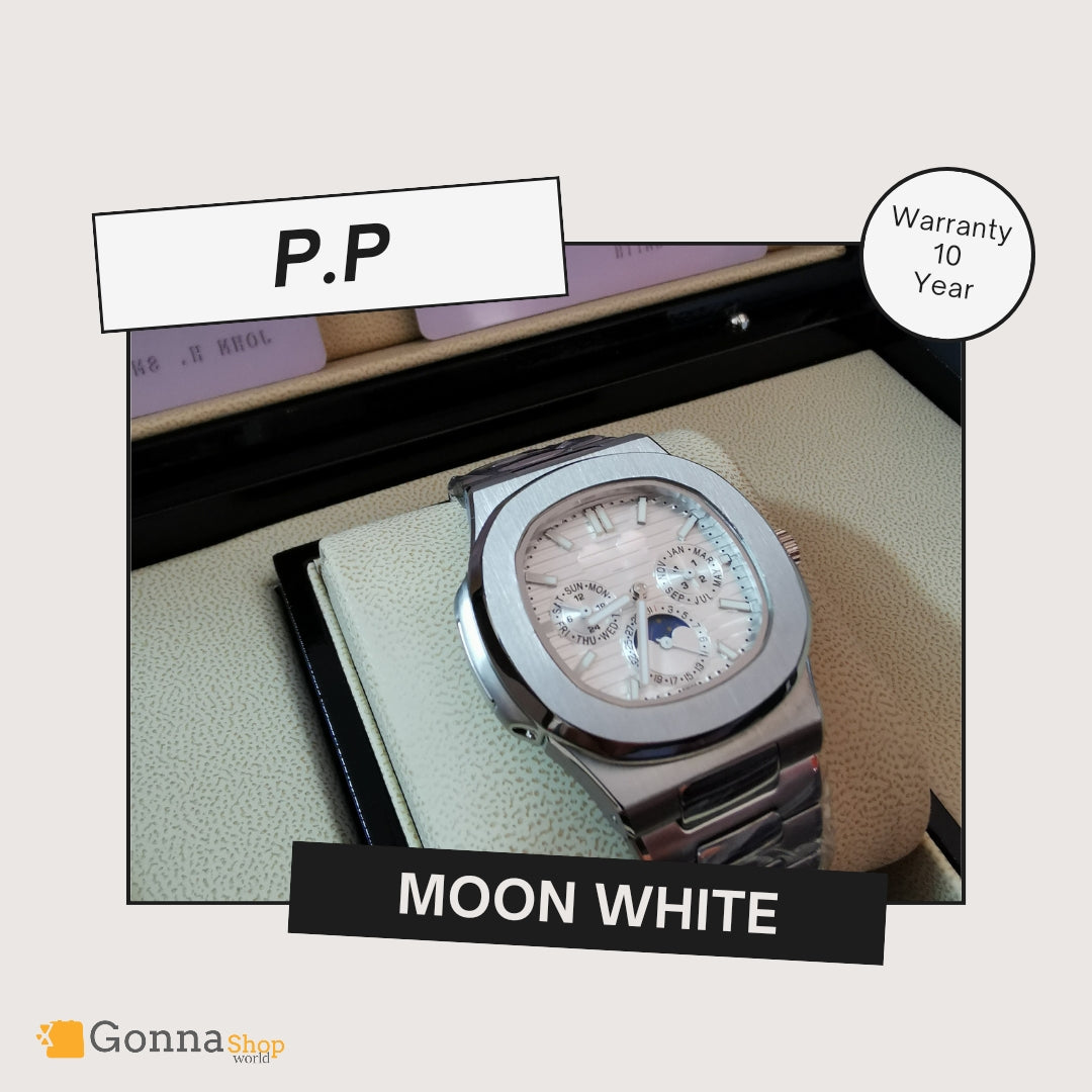 Luxury Watch P.p Moon White