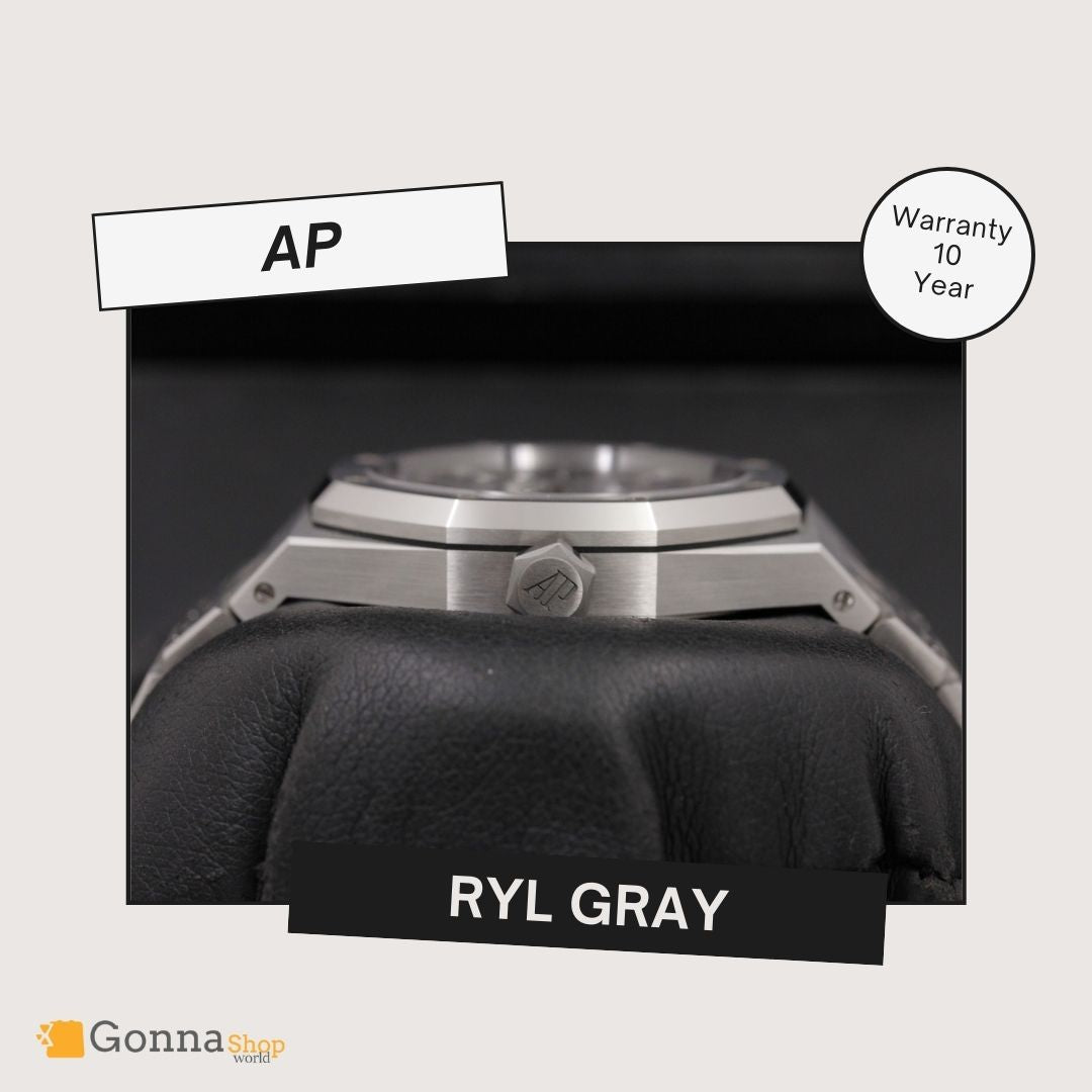ساعة فاخرة Ap RYL باللون الرمادي