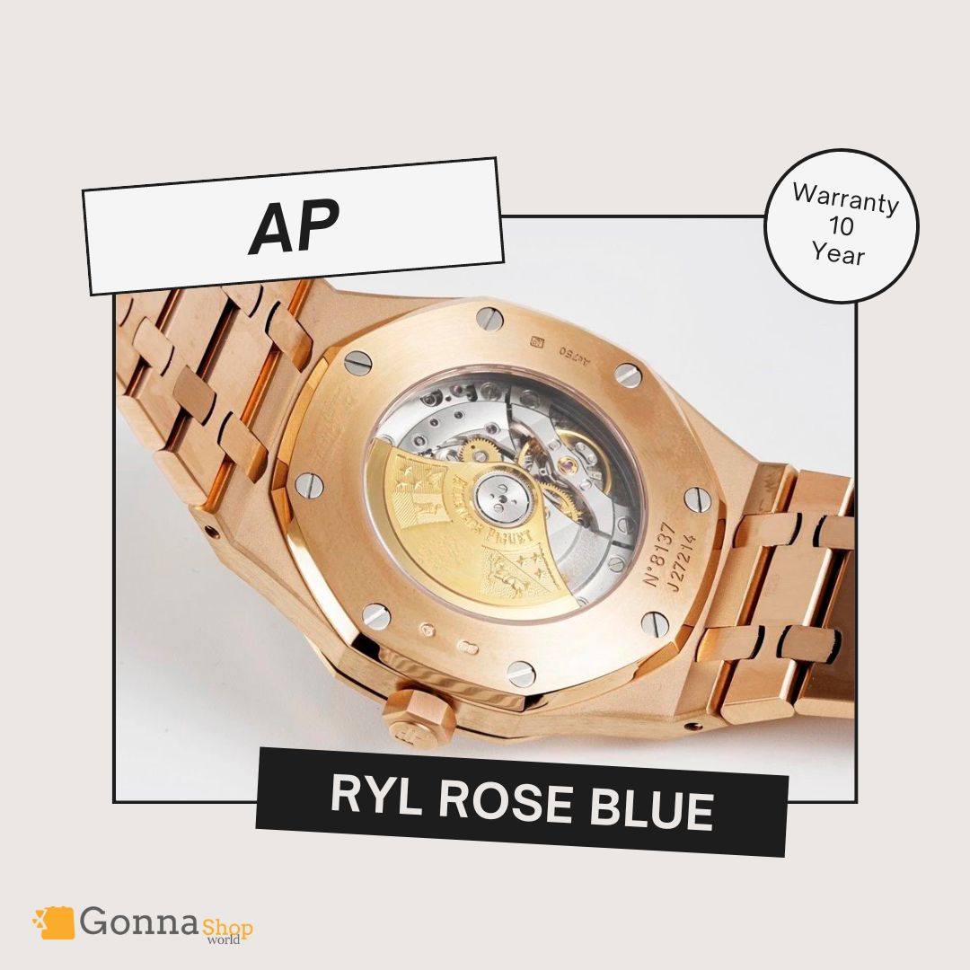 Luxury Watch Luxury Watch Ap RYL Rose Plated 18k Blue