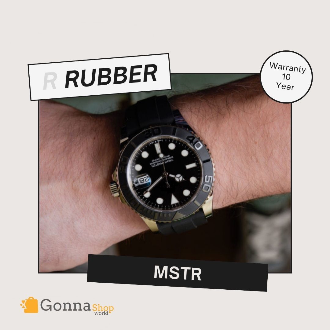 Luxury Watch Mstr silver Rubber