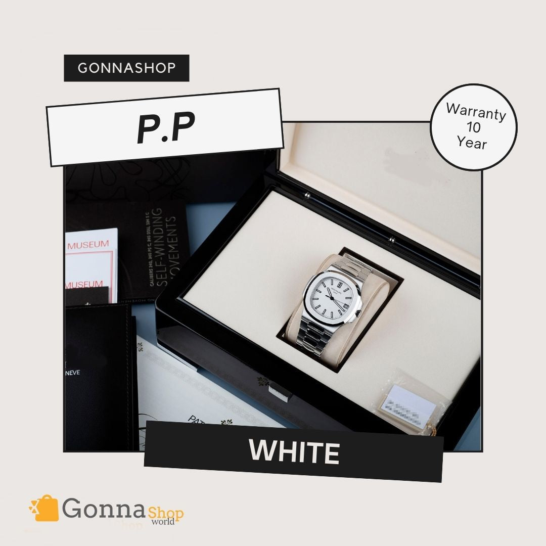 Luxury Watch P.p Naut White