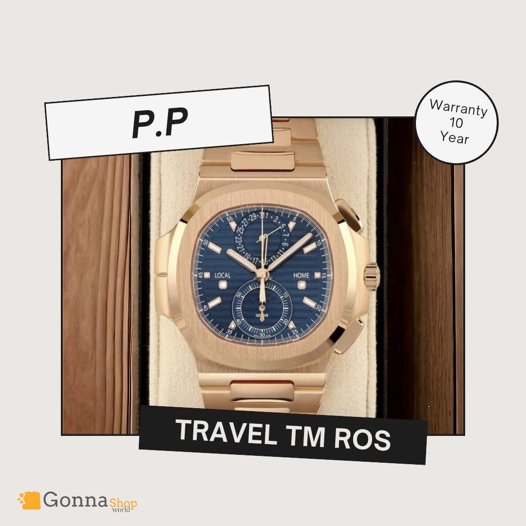 Luxury Watch P.p Travel TM Rose
