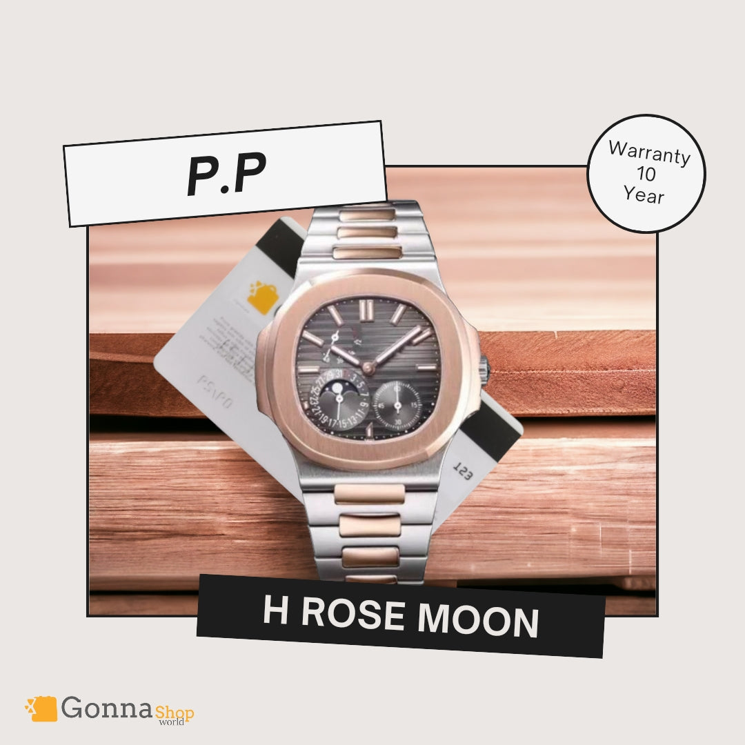 ساعة فاخرة P.p نصف وردة القمر