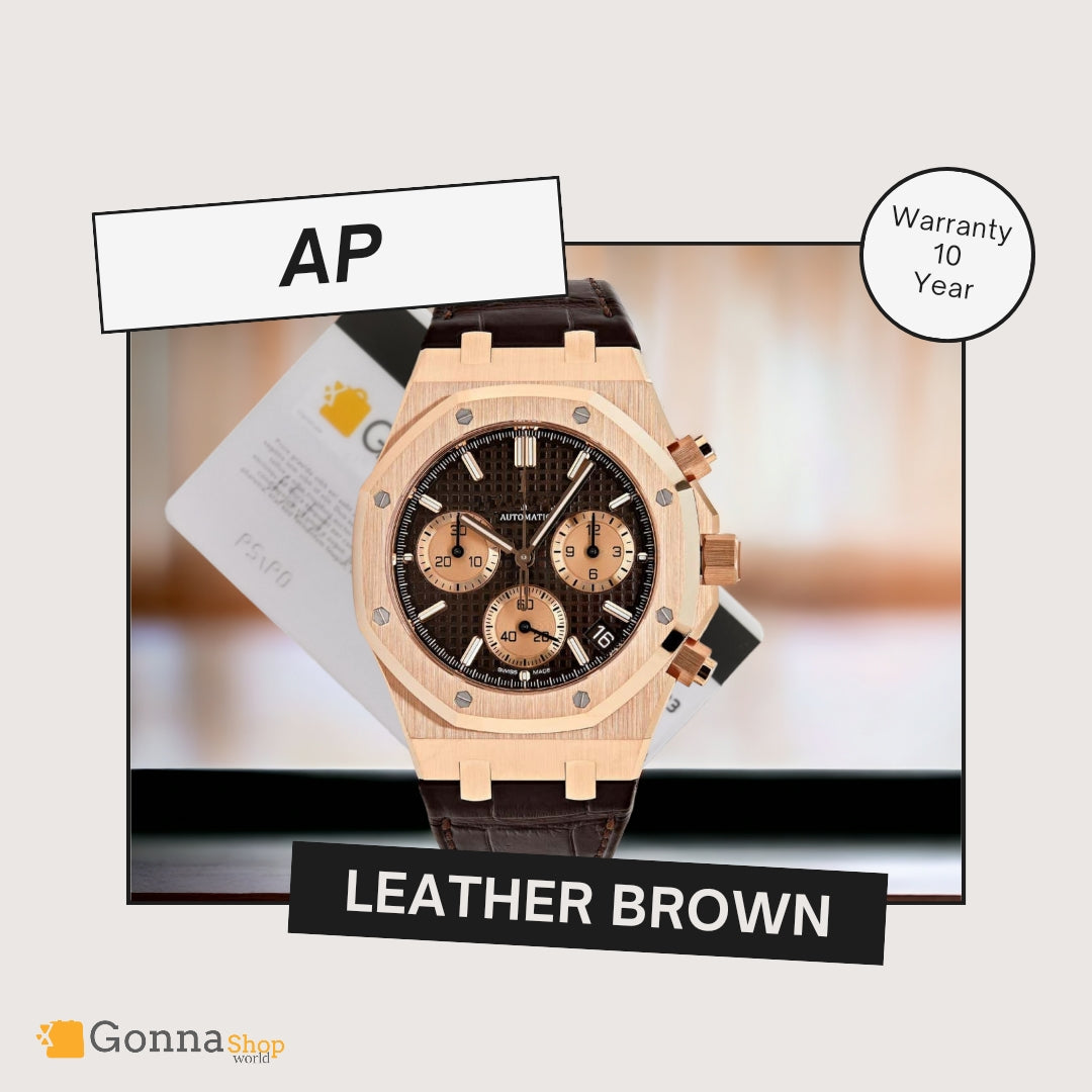 Luxury Watch Ap RYL Brown Leather