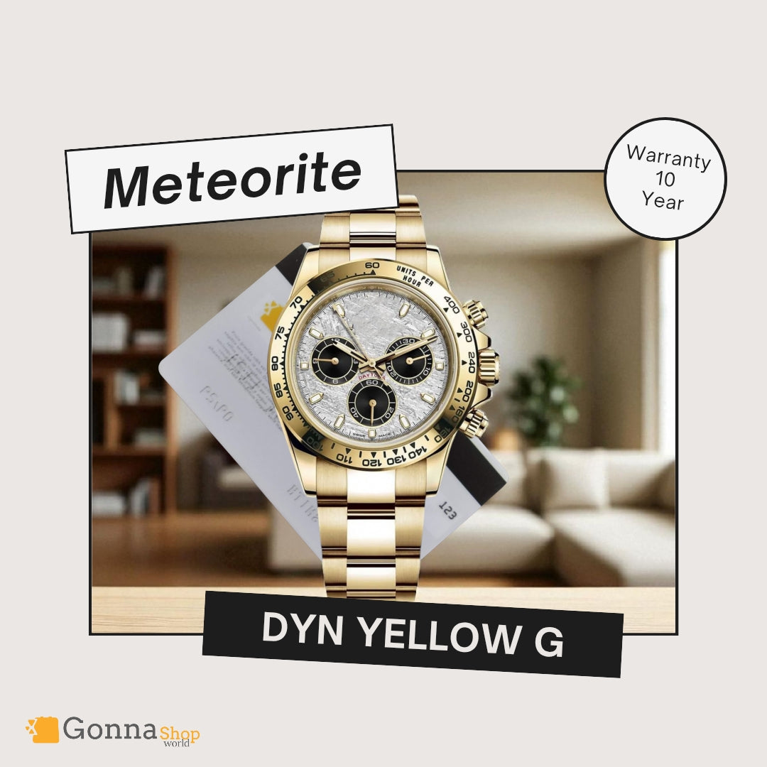 Luxury Watch DYN Meteorite Gold Plated 18k