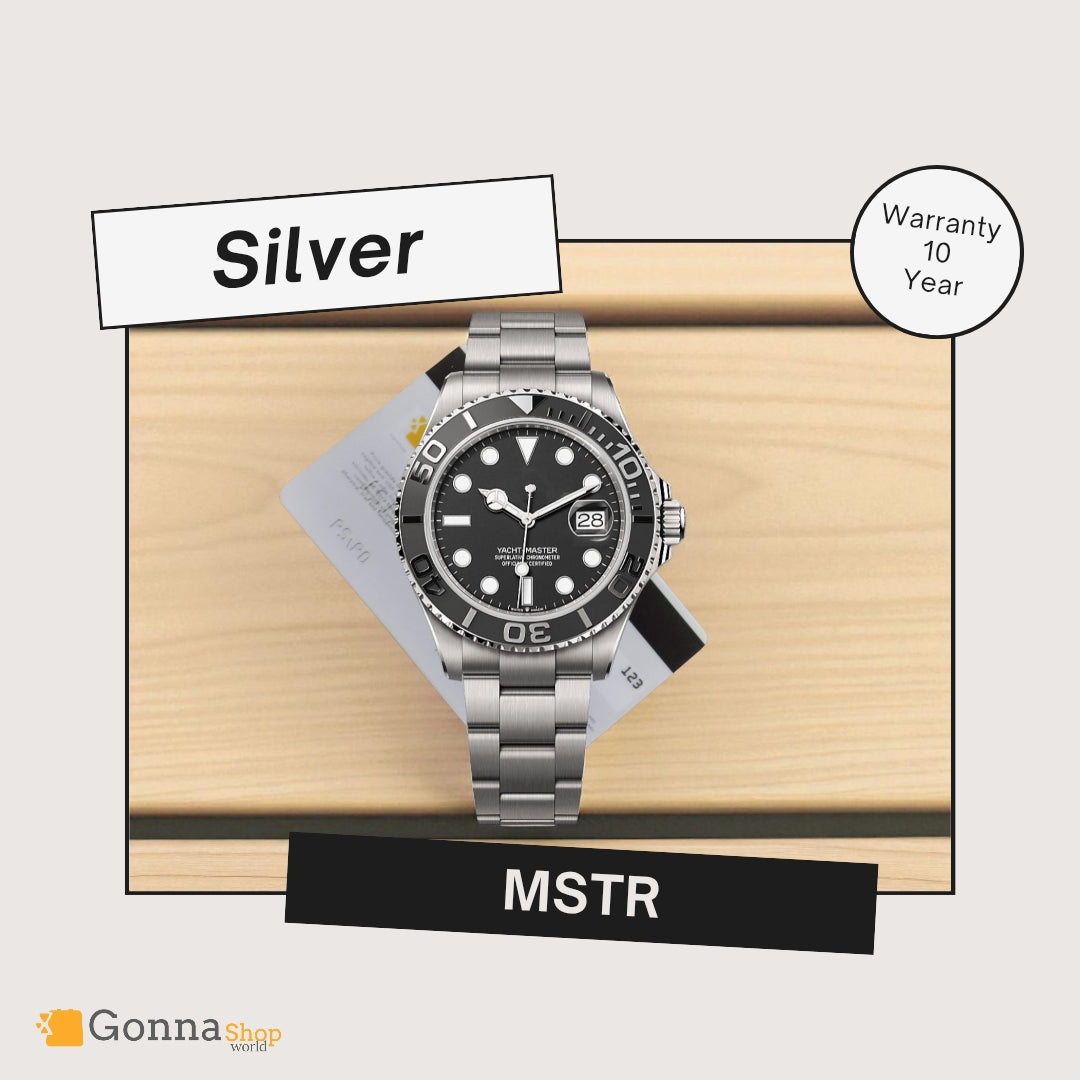 Luxury Watch Mstr Silver