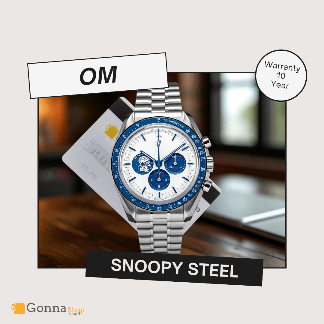 Luxury Watch OM Snoopy Steel