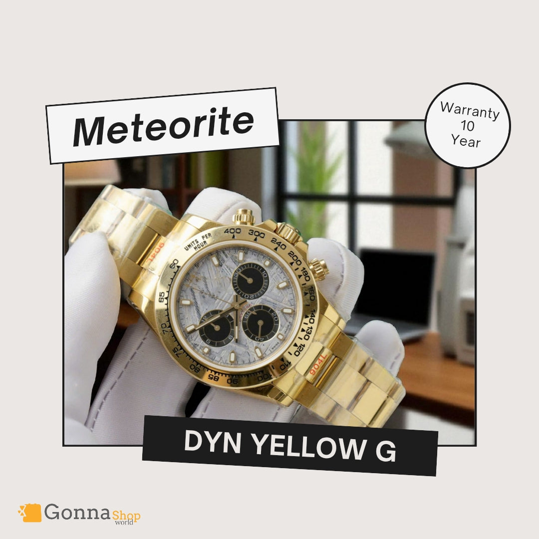 Luxury Watch DYN Meteorite Gold Plated 18k