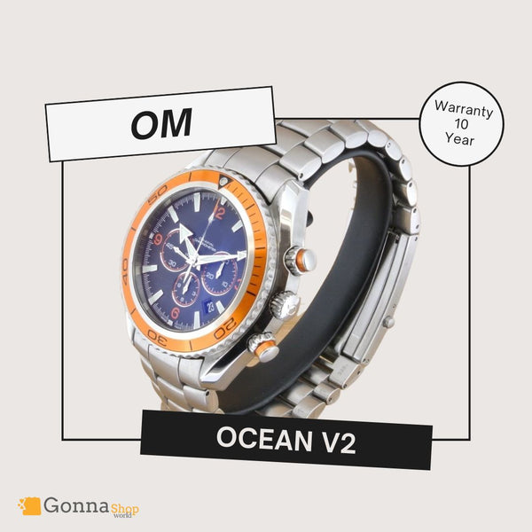 Luxury Watch OM Ocean Black Orange v2.2