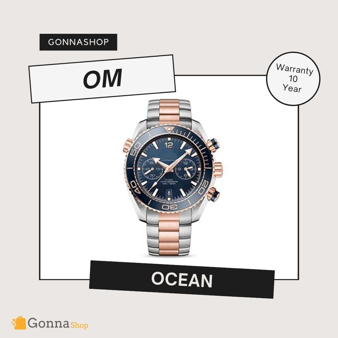 Luxury Watch OM Ocean Half Rose Gold