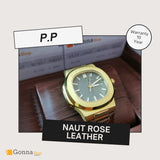 Luxury Watch P.p Naut All Rose Gold leather