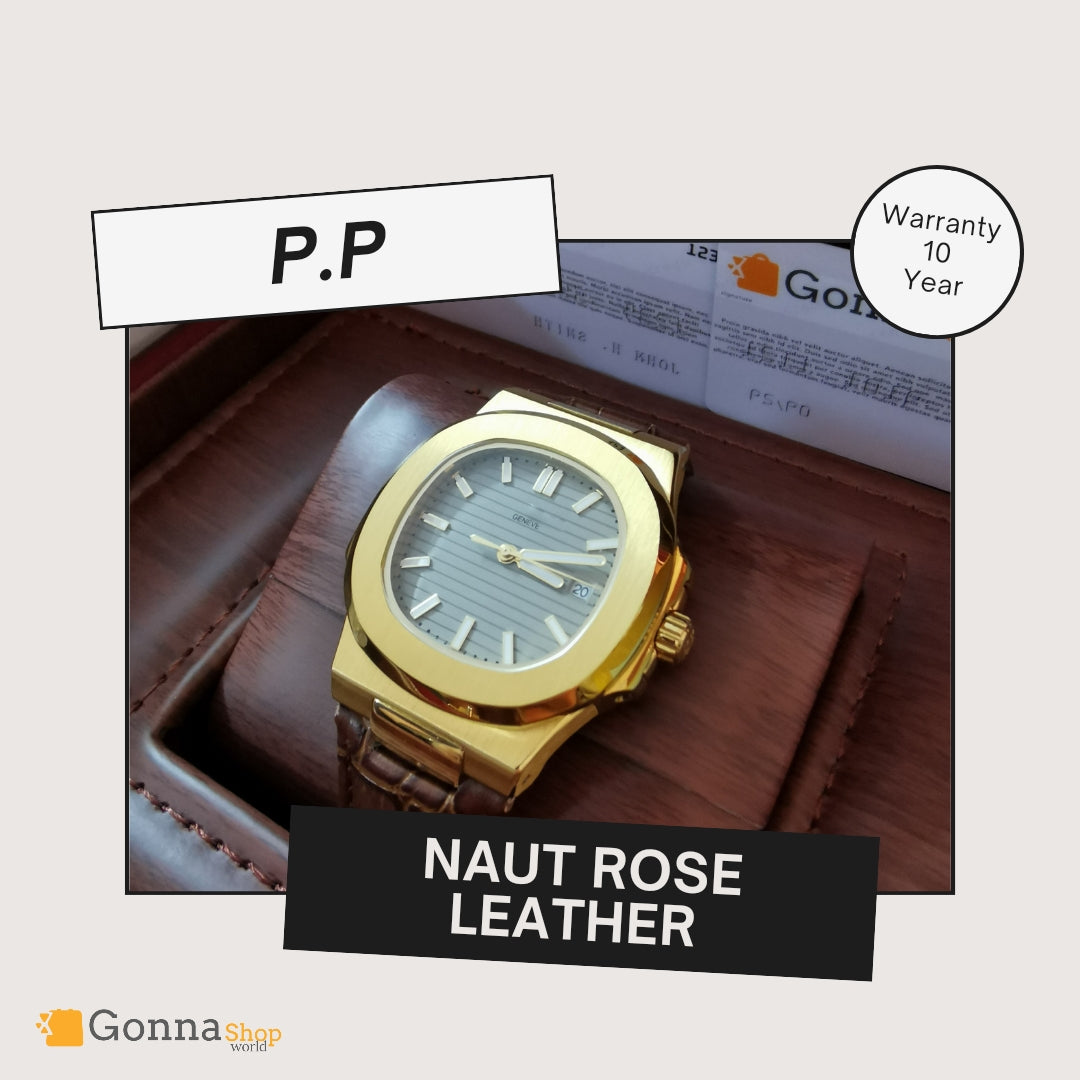 Luxury Watch P.p Naut All Rose Gold leather