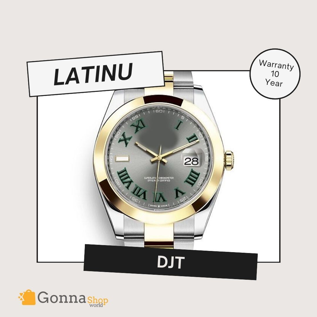 Luxury Watch DJT Latinu OYS Half Gold 18k