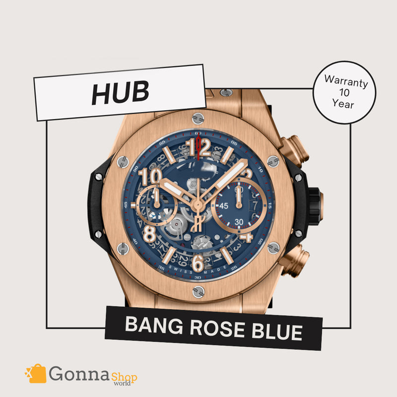 Luxury Watch HUB Bang Blue Rose