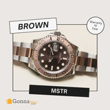 Luxury Watch Mstr Half Rose Gold Plated 18k