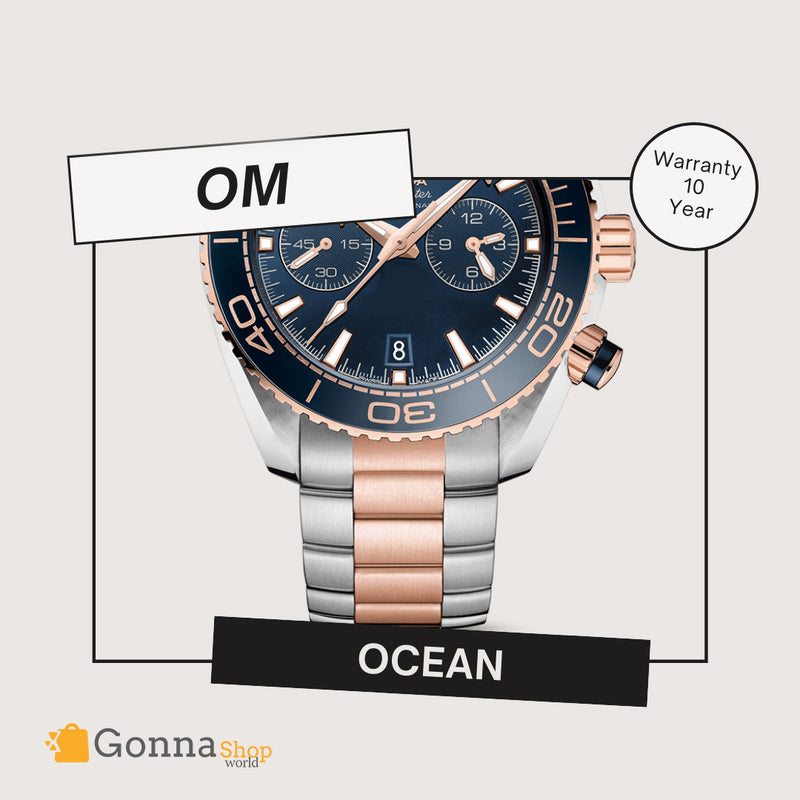Luxury Watch OM Ocean Half Rose Gold
