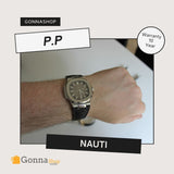 Luxury Watch P.p Naut Black Leather
