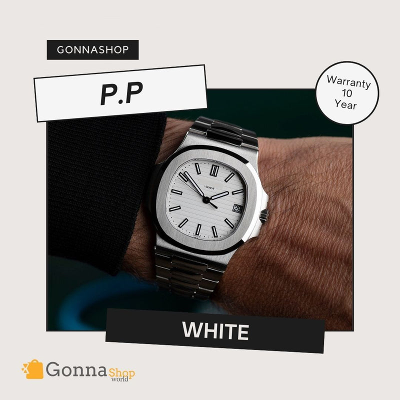 Luxury Watch P.p Naut White